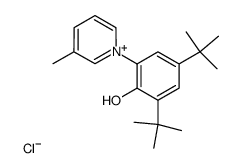1-(3,5-di-tert-butyl-2-hydroxyphenyl)-3-methylpyridin-1-ium chloride Structure