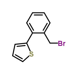 2-[2-溴甲基苯基]噻吩结构式