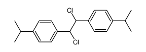 1,2-Dichloro-1,2-bis(p-isopropylphenyl)ethane结构式