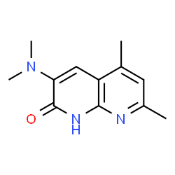 1,8-Naphthyridin-2(1H)-one,3-(dimethylamino)-5,7-dimethyl-(9CI) Structure