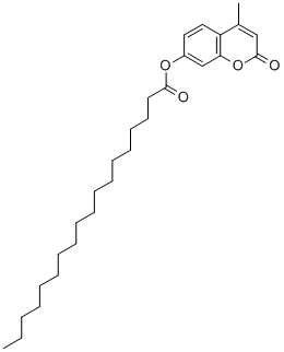4-甲基-2-氧代-2H-色烯-7-基硬脂酸酯结构式