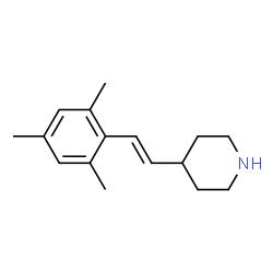 Piperidine, 4-[(1E)-2-(2,4,6-trimethylphenyl)ethenyl]- (9CI) structure