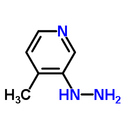 (4-甲基-3-吡啶)-肼结构式