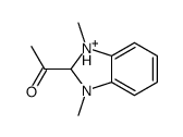 1-(1,3-dimethyl-1,2-dihydrobenzimidazol-1-ium-2-yl)ethanone Structure