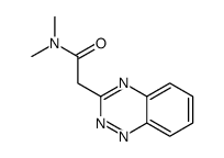 2-(1,2,4-benzotriazin-3-yl)-N,N-dimethylacetamide Structure