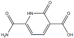 6-氨基甲酰基-2-氧代-1,2-二氢吡啶-3-甲酸结构式