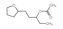 .ALPHA.-ETHYLTETRAHYDRO-2-FURANPROPANOL ACETATE结构式