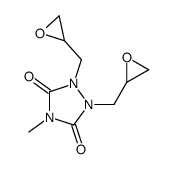 4-methyl-1,2-bis(oxiran-2-ylmethyl)-1,2,4-triazolidine-3,5-dione Structure