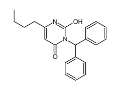 3-benzhydryl-6-butyl-1H-pyrimidine-2,4-dione Structure