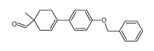 4-(4-benzyloxyphenyl)-1-methylcyclohex-3-ene carbaldehyde Structure