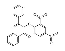 2-((2,4-dinitrophenyl)thio)-1,3-diphenylpropane-1,3-dione结构式