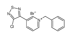 3-(1-benzylpyridin-1-ium-3-yl)-4-chloro-1,2,5-thiadiazole,bromide Structure