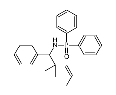 N-diphenylphosphoryl-2,2-dimethyl-1-phenylpent-3-en-1-amine Structure