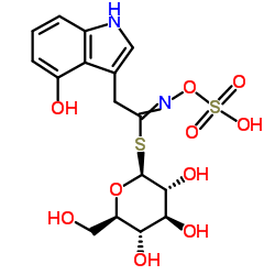 4-hydroxyglucobrassicin结构式