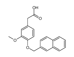 2-[3-methoxy-4-(naphthalen-2-ylmethoxy)phenyl]acetic acid Structure