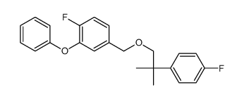 1-fluoro-4-[[2-(4-fluorophenyl)-2-methylpropoxy]methyl]-2-phenoxybenzene结构式