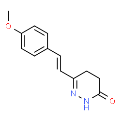 6-(4-METHOXYSTYRYL)-4,5-DIHYDRO-3(2H)-PYRIDAZINONE结构式