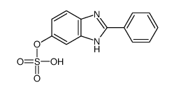 (2-phenyl-3H-benzimidazol-5-yl) hydrogen sulfate结构式