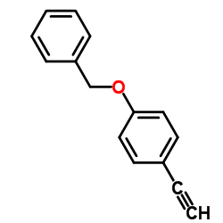4'-Benzyloxyphenyl acetylene structure