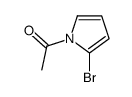 1-(2-溴-1H-吡咯-1-基)乙酮结构式