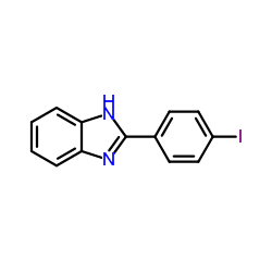 2-(4-碘苯基)苯并咪唑结构式