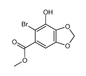 Methyl 6-bromo-7-hydroxybenzo[d][1,3]dioxole-5-carboxylate picture