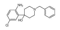 4-(2-amino-5-chlorophenyl)-1-benzylpiperidin-4-ol结构式