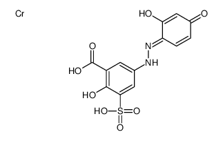 [5-[(2,4-dihydroxyphenyl)azo]-2-hydroxy-3-sulphobenzoato(3-)-O1,O2]chromium结构式