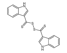 bis-(indole-3-thiocarbonyl)-disulfane结构式