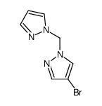 1-((1H-pyrazol-1-yl)methyl)-4-bromo-1H-pyrazole结构式