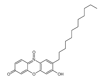 8-dodecyl-7-hydroxy-10-oxidophenoxazin-10-ium-3-one结构式