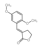 3-[(2,5-dimethoxyphenyl)methylidene]oxolan-2-one结构式