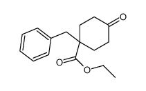 ethyl 1-benzyl-4-oxocyclohexanecarboxylate Structure