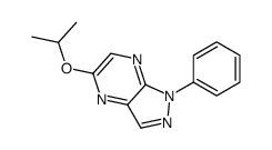 1-phenyl-5-propan-2-yloxypyrazolo[3,4-b]pyrazine结构式