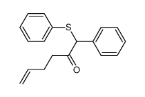 1-phenyl-1-(phenylsulfanyl)hex-5-en-2-one结构式