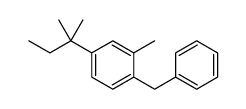 1-benzyl-2-methyl-4-(2-methylbutan-2-yl)benzene结构式
