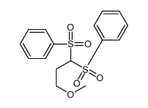 [1-(benzenesulfonyl)-3-methoxypropyl]sulfonylbenzene结构式