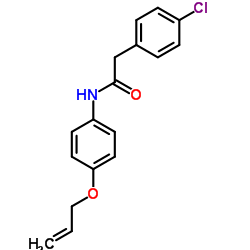 N-[4-(Allyloxy)phenyl]-2-(4-chlorophenyl)acetamide Structure