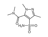 N,N,2,5-tetramethyl-4-sulfamoylpyrazole-3-carboxamide结构式