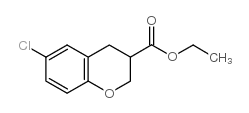 6-Chloro-chroman-3-carboxylic acid ethyl ester Structure