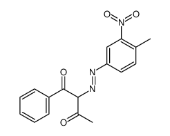 2-[(4-methyl-3-nitrophenyl)diazenyl]-1-phenylbutane-1,3-dione结构式