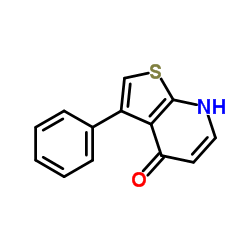 3-Phenylthieno[2,3-b]pyridin-4(7H)-one结构式