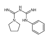 N'-(N'-phenylcarbamimidoyl)pyrrolidine-1-carboximidamide Structure