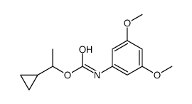 1-cyclopropylethyl N-(3,5-dimethoxyphenyl)carbamate结构式