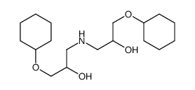1-cyclohexyloxy-3-[(3-cyclohexyloxy-2-hydroxypropyl)amino]propan-2-ol Structure