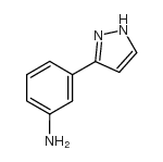 3-(3-吡唑)苯胺结构式