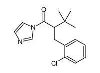 2-[(2-chlorophenyl)methyl]-1-imidazol-1-yl-3,3-dimethylbutan-1-one结构式