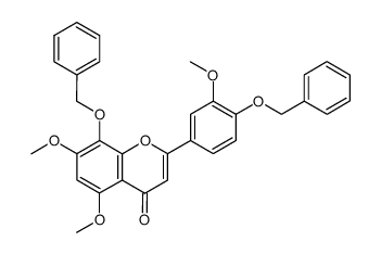 8-(benzyloxy)-2-(4-(benzyloxy)-3-methoxyphenyl)-5,7-dimethoxy-4H-chromen-4-one Structure