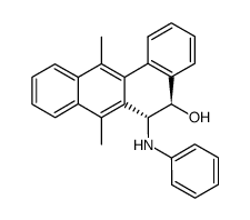 (5R,6R)-7,12-Dimethyl-6-phenylamino-5,6-dihydro-benzo[a]anthracen-5-ol结构式