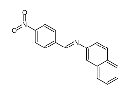 N-naphthalen-2-yl-1-(4-nitrophenyl)methanimine Structure